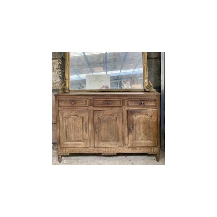 C19th French Oak Ardennais Buffet a trois Portes