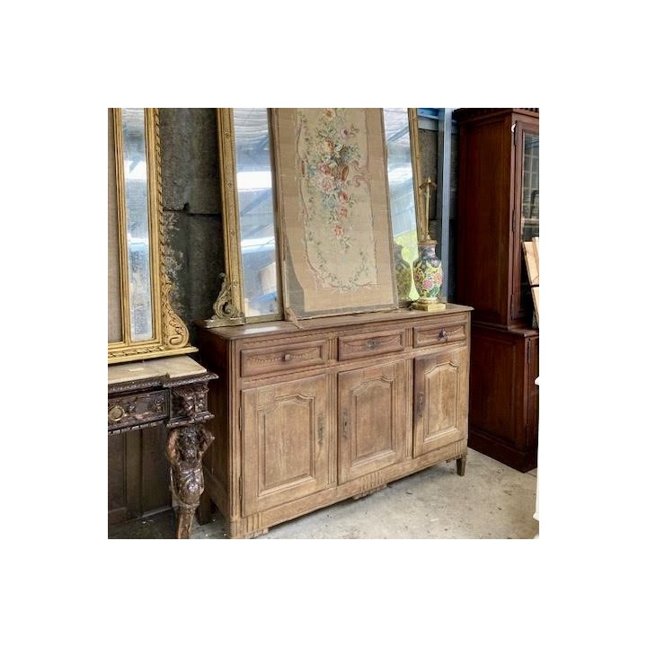 C19th French Oak Ardennais Buffet a trois Portes