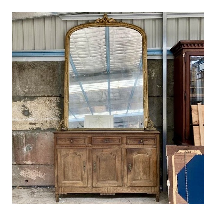 C19th French Oak Ardennais Buffet a trois Portes