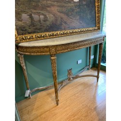 C19th French Console Style Louis XVI Gilt Wood