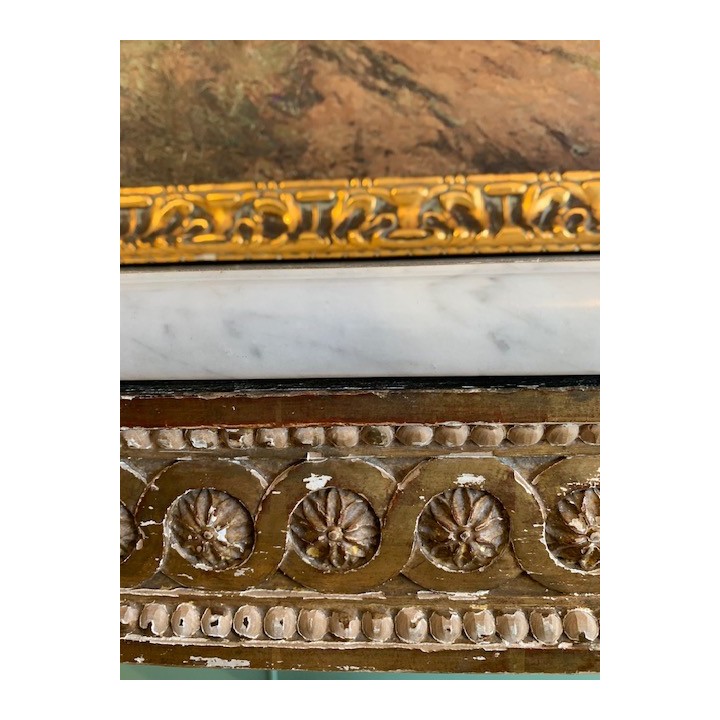 C19th French Console Style Louis XVI Gilt Wood