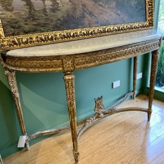 C19th French Demi Lune Console