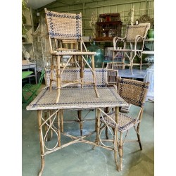 Original Parisian Cane Garden Cafe Set of 6 pieces