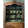 C19th Wash Oak Dresser Vitrine Buffet 2 Corps