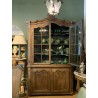 C19th Wash Oak Dresser Vitrine Buffet 2 Corps