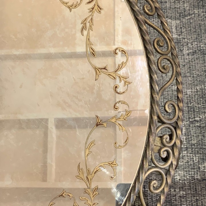 C1940 French Mirror Top Coffee Table