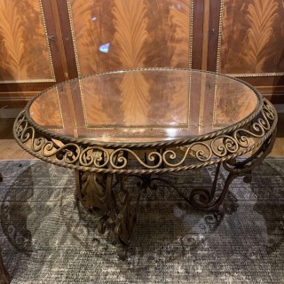 C1940 French Mirror Top Coffee Table
