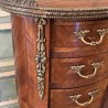 C1900's Pair of French Oval Bedsides Three Drawers