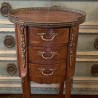 C1900's Pair of French Oval Bedsides Three Drawers