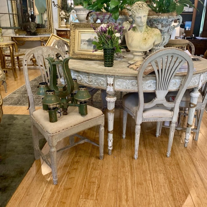 French Directoire style Tôle Chandelier