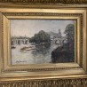 French C1940 Oil on Board