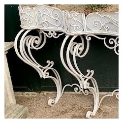 C19th French Iron Jardiniere
