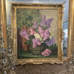 C1920 Lilacs Oil on Canvas