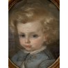 C19th Oval Pastel Portrait