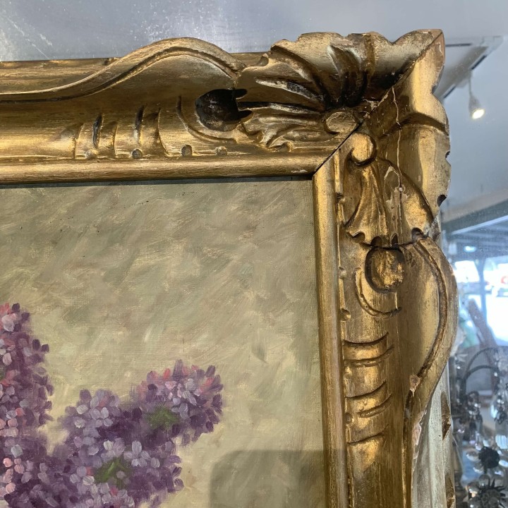 C1920 Lilac in Vase Still Life