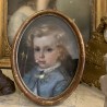 C19th Oval Pastel Portrait