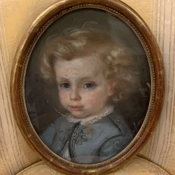 C19th Oval Pastel Portrait