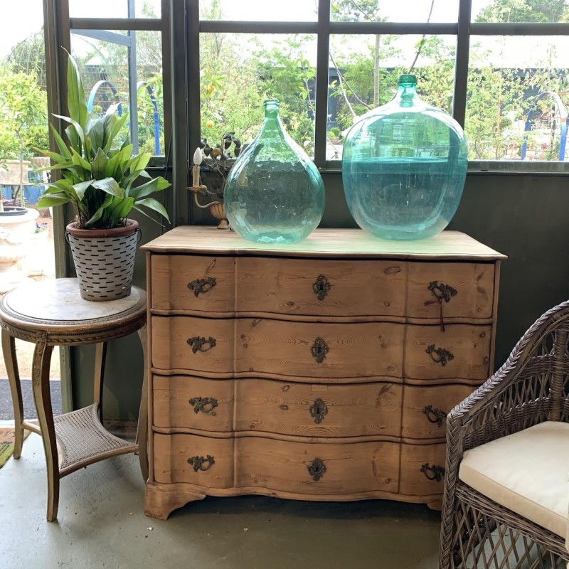 C19th Pine Serpentine Chest of Drawers