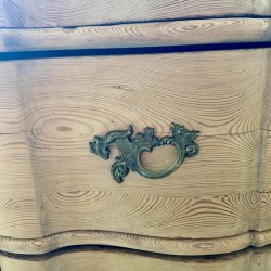 C19th Pine Serpentine Chest of Drawers