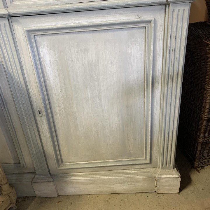 Antique French Painted Finish Bookcase