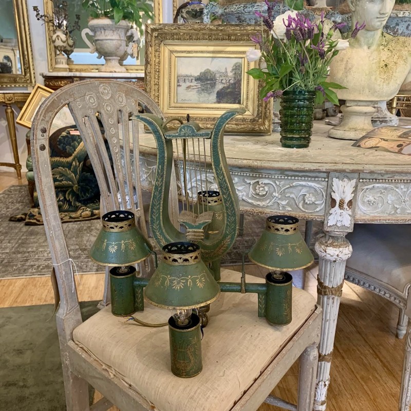 French Tôle Chandelier