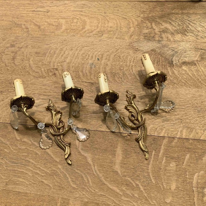 Selection Of Vintage French Wall Sconces Sold in Pairs