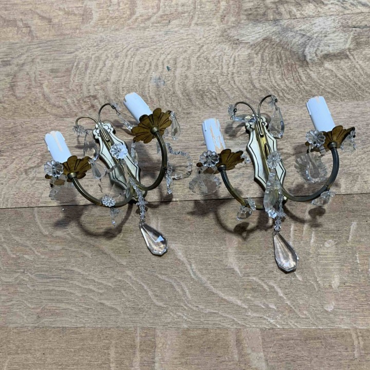 Selection Of Vintage French Wall Sconces Sold in Pairs