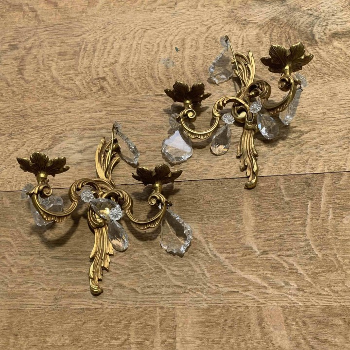 Selection Of Vintage French Wall Sconces Sold in Pairs