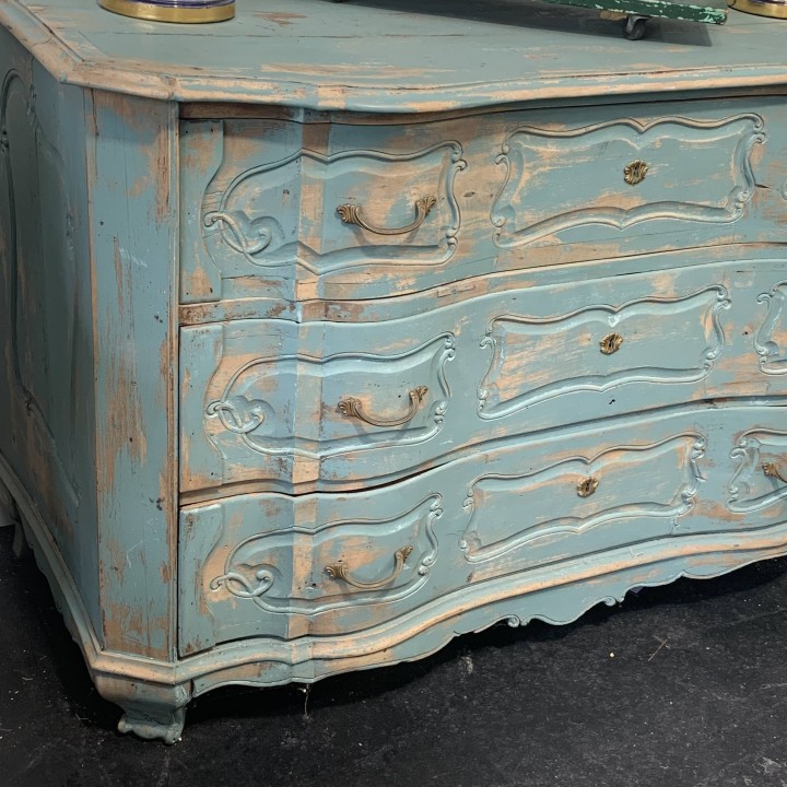 C19th French Blue Commode