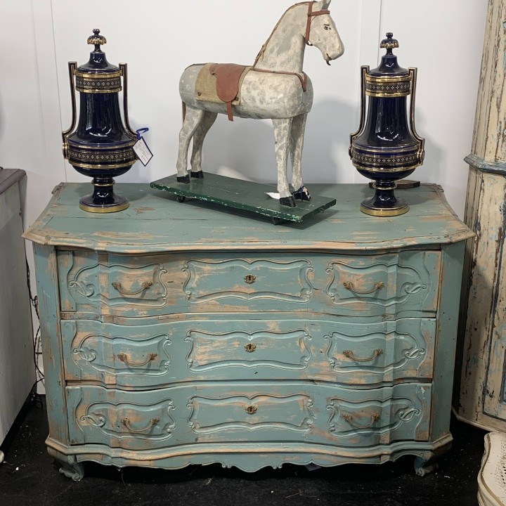C19th French Blue Commode