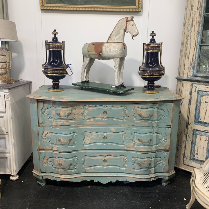 C19th French Blue Commode
