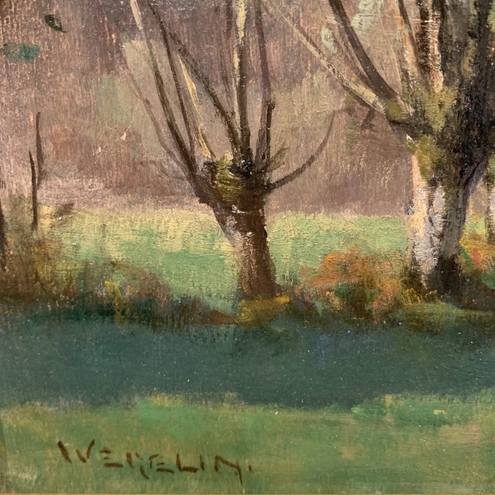 C1960 Oil on Board signed