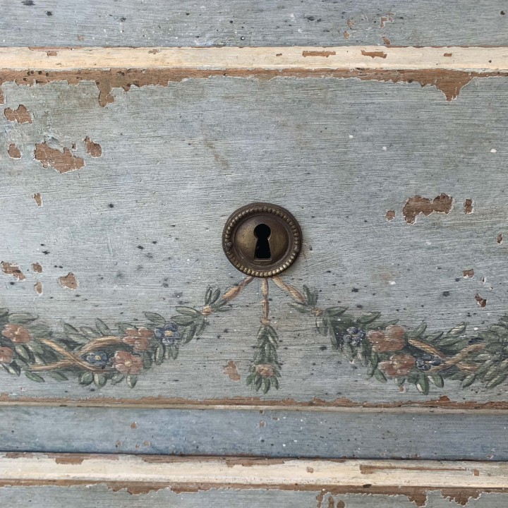 C18th French Painted Finish Chest of Drawers