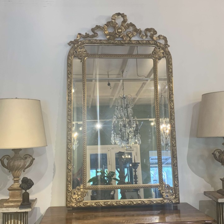 C19th French Water Gilt Mirror