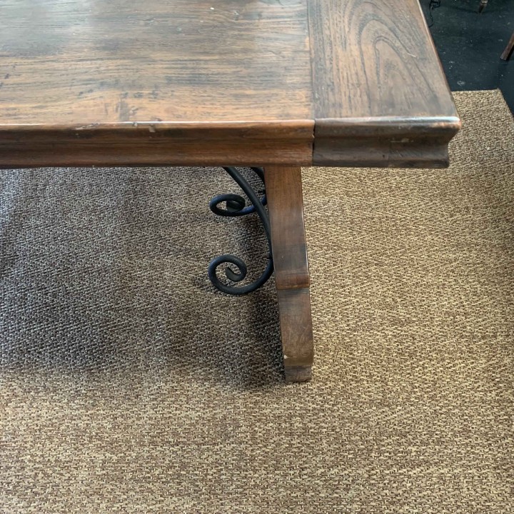 C1940 Spanish Style Oak Dining Table