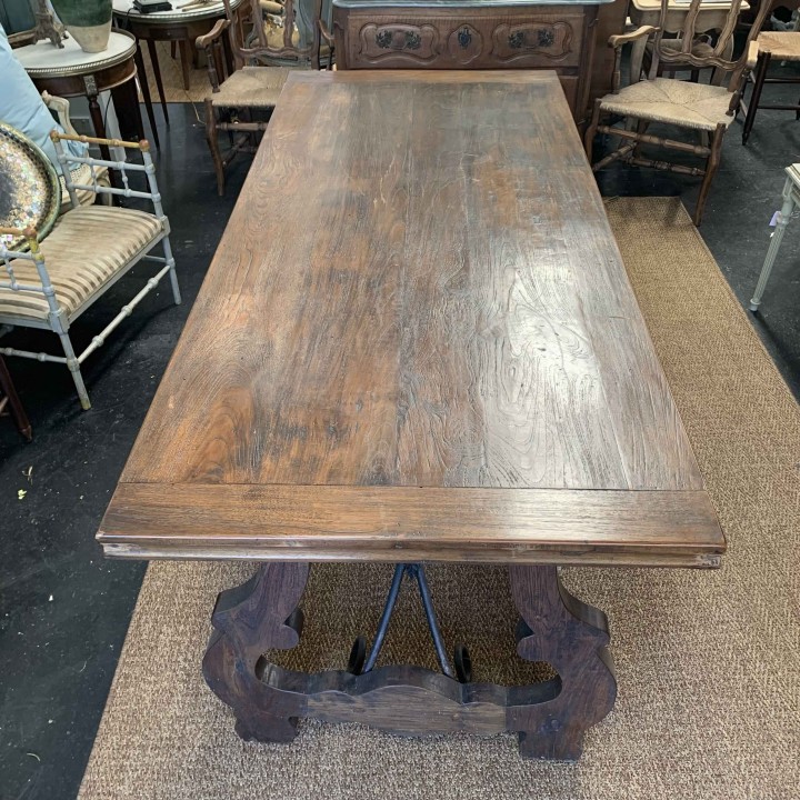 C1940 Spanish Style Oak Dining Table