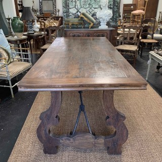 C1940 Spanish Style Oak Dining Table