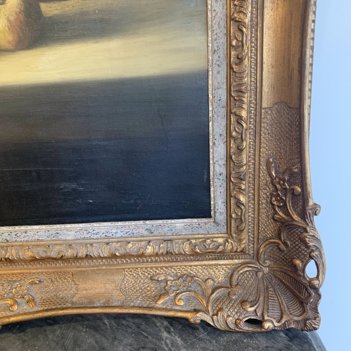 C1915 European Oil On Canvas P Gille