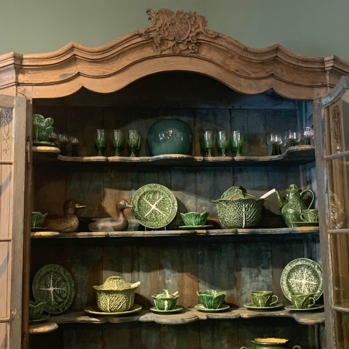 C19th Buffet a Deux Corps Wash Oak