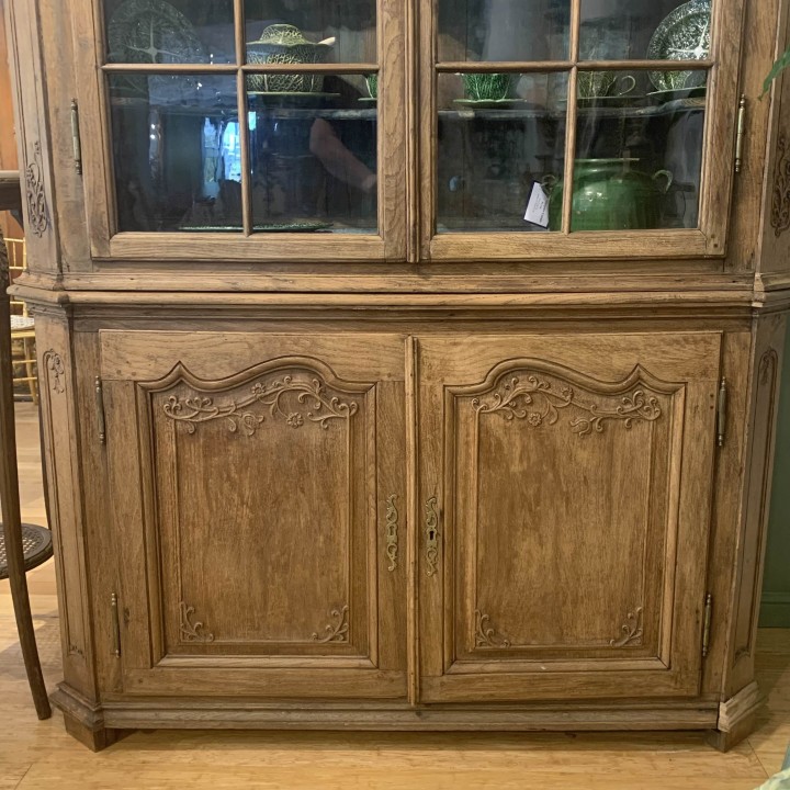 C19th Buffet a Deux Corps Wash Oak