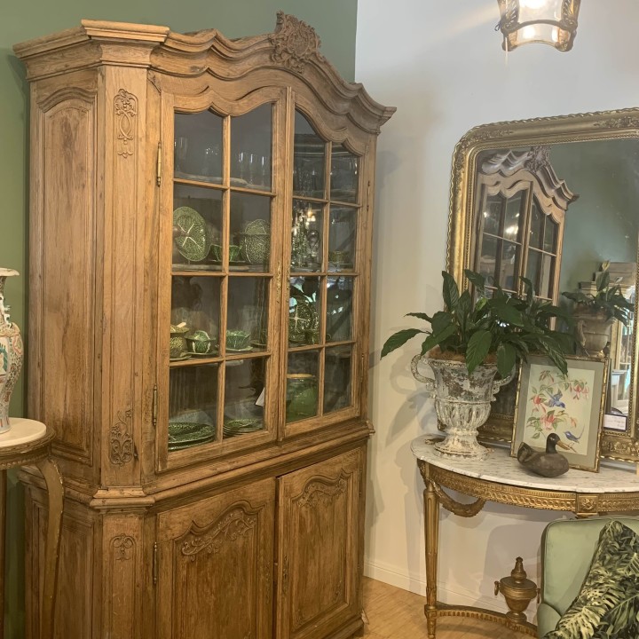C19th Buffet a Deux Corps Wash Oak