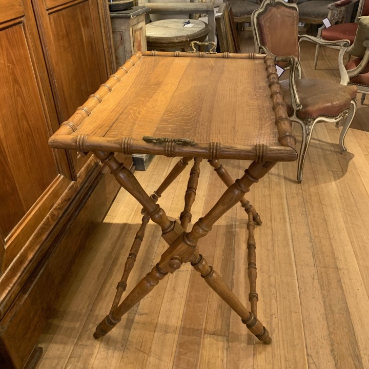 Antique Faux Bamboo Butlers Tray