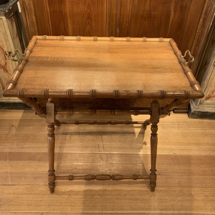 Antique Faux Bamboo Butlers Tray