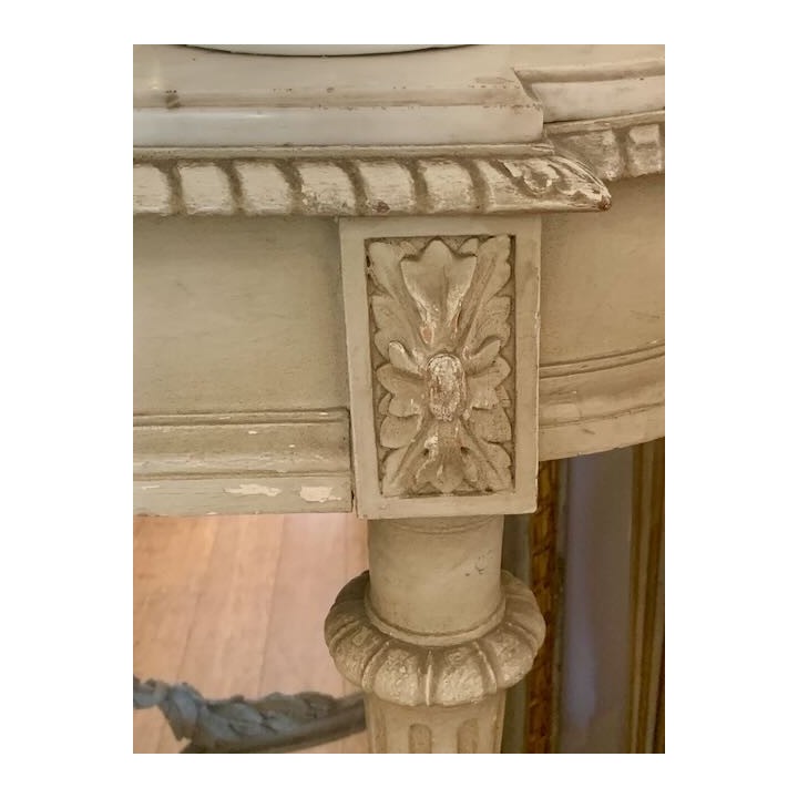 C19th French Louis XVI Console Painted Finish