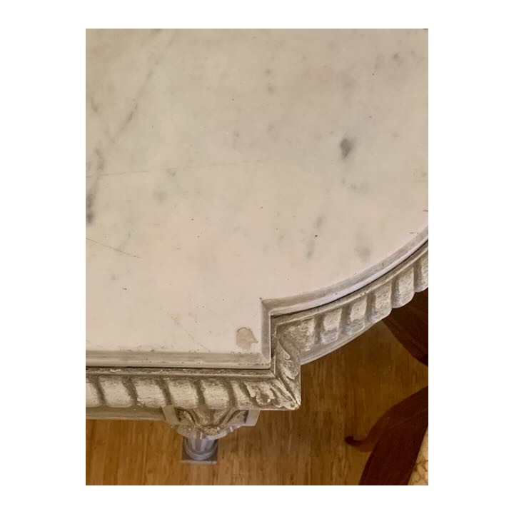 C19th French Louis XVI Console Painted Finish