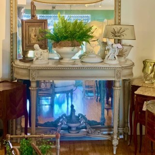 C19th French Louis XVI Console Painted Finish