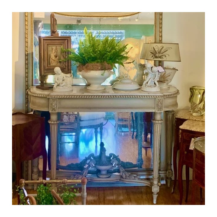 C19th French Louis XVI Console Painted Finish