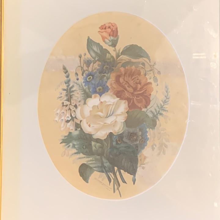 Framed Lithograph of Rosie of Flowers