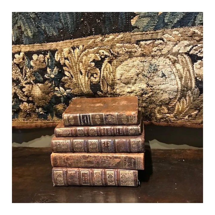 C18th French Leather Bound Books