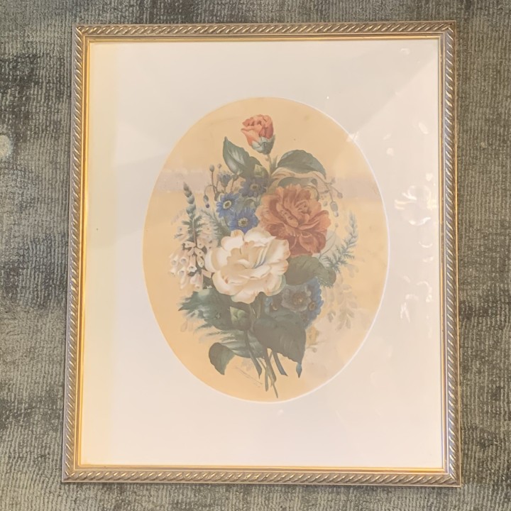 Framed Lithograph of Rosie of Flowers